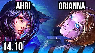 AHRI vs ORIANNA (MID) | 68% winrate, 6 solo kills, Dominating | EUW Master | 14.10