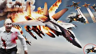 PUTIN IS VERY ANGRY! 350 of Russia's Newest Fighter Jets Destroyed by US Anti-Air Systems