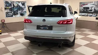 Активный электронный выхлоп IXSOUND на автомобиль Volkswagen Touareg 2020 в Челябинске