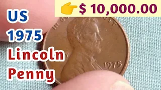 Rare Valuable Coin - USA 1975 Lincoln Penny Worth Money | Coin Collecting Hobby