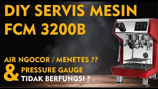 Ferrati Ferro 3200B NGOCOR & PRESSURE GAUGE bermasalah - DIY Service Mesin Espresso Ferrati Ferro !