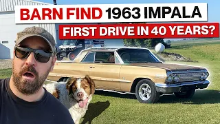 First Drive in 40 Years!! 1963 Impala Barn Find! And More!!