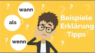 Deutsch lernen: wenn, wann oder als?  A2, B1, temporale Nebensätze, Grammatik