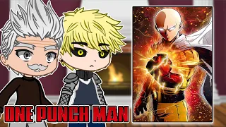 S-Class Hero's React To Caped Baldy/Saitama | One Punch Man | Gacha React