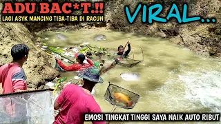 TERTANGKAP.!! DETIK DETIK SUNGAI DI PORTAS/RACUN RIBUAN IKAN MABOK || MANCING EMOSI AUTO RIBUT