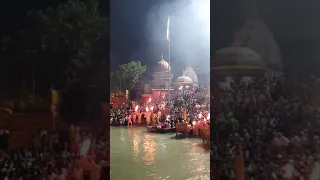ganga aarti | haridwar | har ki pauri | short video | whatsapp status | viral | ghat | darshan | om