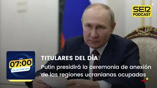 Putin presidirá la ceremonia de anexión de las regiones ucranianas ocupadas