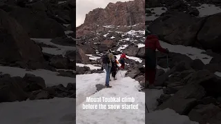 Mount Toubkal Morocco Atlas Mountains climb before the snow started