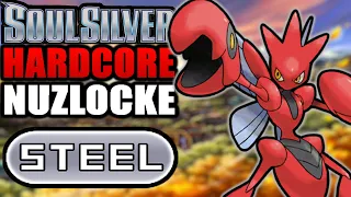 Pokémon SoulSilver Hardcore Nuzlocke - STEEL Type Pokémon Only! (No items, No overleveling)