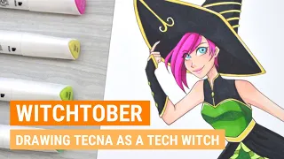 🎃 Witchtober (2021): TECNA from WINX CLUB | Marker Speedpaint | iiKiui