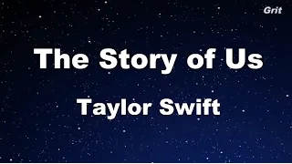 The Story of Us - Taylor Swift Karaoke【With Guide Melody】