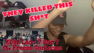 American Reacts to French Rap KOBA LAD 7 SUR 7 ft. FREEZE CORLEONE