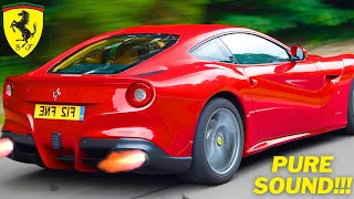 Ferrari F12 Berlinetta Exhaust Sound & Acceleration (Stock + Straight Pipe)