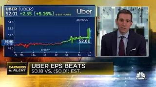 Uber shares rise on rosy guidance and operating profit, despite revenue miss