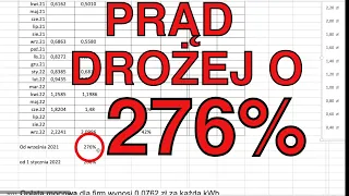 Nowe oficjalne ceny energii elektrycznej. Powiedzieć masakra to tak jakby nic nie powiedzieć.