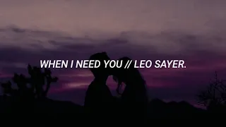 Leo Sayer - When I Need You // Sub. Español.