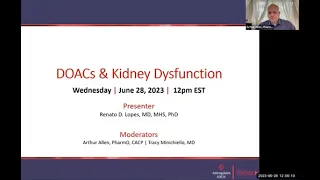 DOACs and Kidney Dysfunction