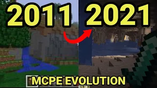 MCPE Evolution 2011-2021 (0.1 to 1.17)