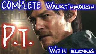 P.T. (Silent Hills) COMPLETE Walkthrough With ending puzzle answers! [ PS4 1080P ]