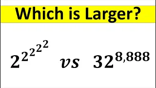 Which is Larger? || Tetration || Powertower @TheMathScholar23