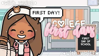 First Day of COLLEGE! || *With Voice*|| Toca Life World Roleplay