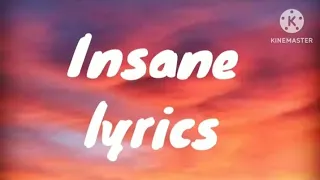 Insane, A.P. dhillon (lyrics)