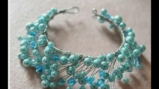 Handmade tiara /dry beads crown / easy twisted tiara tutorial