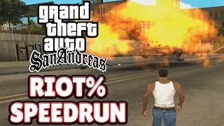 GTA San Andreas Riot% Speedrun