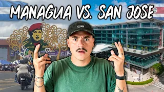 COMPARANDO MANAGUA (Nicaragua) 🇳🇮VS. SAN JOSÉ (Costa Rica) 🇨🇷 | ¿Donde hay más nicaragüenses? 😰