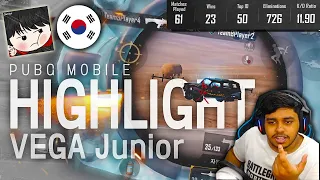 WORLD's RANK 1 KOREAN M416 + 6x Scope Reflex Champion Junior BEST Moments in PUBG Mobile