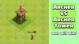 Every Level Archer VS Every Level Archer Tower | Clash of Clans