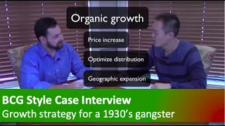 Consulting case interview demonstration and commentary - Growth strategy