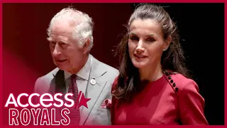 Prince Charles & Queen Letizia Of Spain Make Rare Joint Appearance