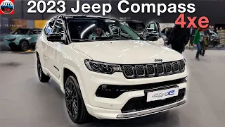 NEW 2023 Jeep Compass 4xe Hybrid - Visual REVIEW exterior & interior