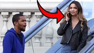 AWKWARD PHONE CALLS ON THE ESCALATOR!!