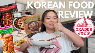 trying & reviewing Korean food from Trader Joe's (as a Korean)!