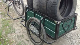 Велоприцеп своими руками грузовой для велосипеда, мопеда! Bike trailer