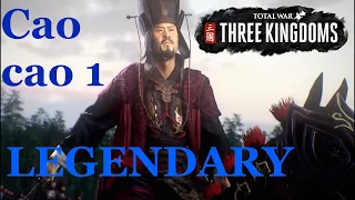 Total war: Three kingdoms: Cao cao - legendary- records - gameplay no commentary campaign 1