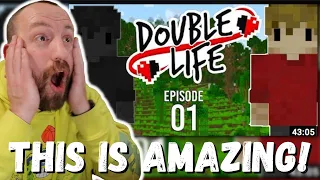 THIS IS AMAZING! Grian Double Life: Episode 1 - DOUBLE TROUBLE! (REACTION!)