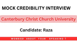 Credibility Interview of Canterbury Christ Church University | Passed |  CCCU Credibility Questions