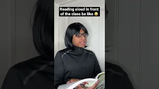 Reading ALOUD in FRONT of the CLASS be like! #comedy #shorts #relatable #skits #viral #roydubois