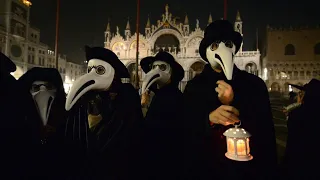 Venice carnival: Procession featuring 'plague doctor' masks | AFP