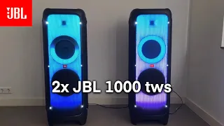 2x Jbl Partybox 1000 Sound Test! tws bass
