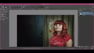 krita blending two images together