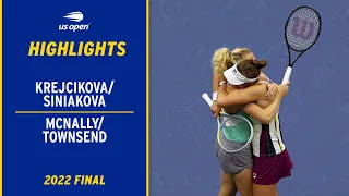 Krejcikova/Siniakova vs. McNally/Townsend Highlights | 2022 US Open Final.