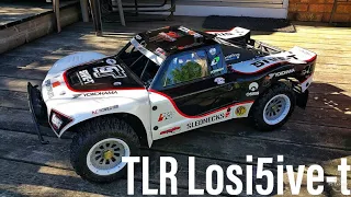 Самая крутая тачка LOSI 5T 200000 рублей В оригинальном тюнинге TLR Продолжение