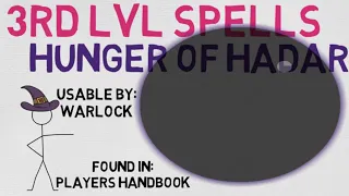 3rd Level Spell #30: Hunger of Hadar (DnD 5E Spell)