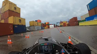 Formula Student Drivers Eye Onboard - Wet Testing - High Speed Karlsruhe - 2021