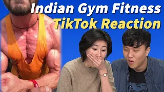 Best Indian Gym Fitness Tik Tok Video Reaction by Koreans! |