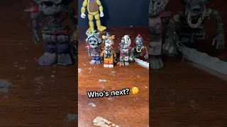 [LEGO FNAF] Making Custom Shattered Glamrock Freddy Lego Character - FNAF #shortscraft #fnaf #ruin